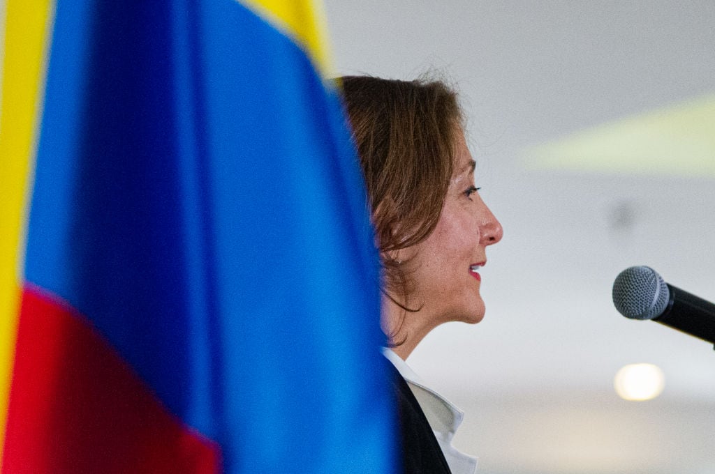 Ingrid Betancourt, ex dirigente política, en Bogotá (Colombia), el 18 de enero de 2022 (Foto por Sebastián Barros/NurPhoto vía Getty Images)