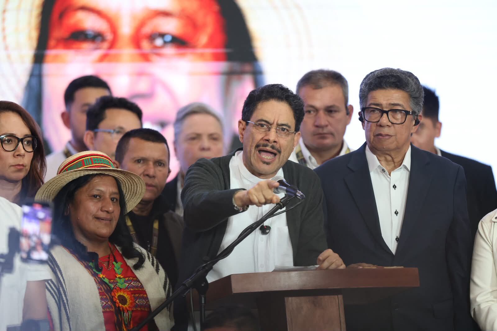 Candidato presidencial Iván Cepeda, resultados votaciones.
Aida Quilcué, candidata a la vicepresidencia.
