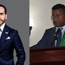 Abelardo de la Espriella y el gobernador de Nariño, Luis Alfonso Escobar.