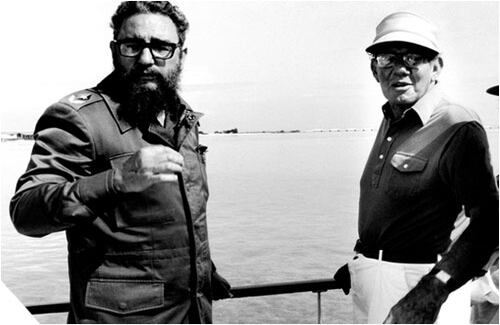 Con Fidel Castro, uno de sus grandes amigos. Ambos tuvieron un papel preponderante en el diseño de la historia latinoamericana del siglo XX.