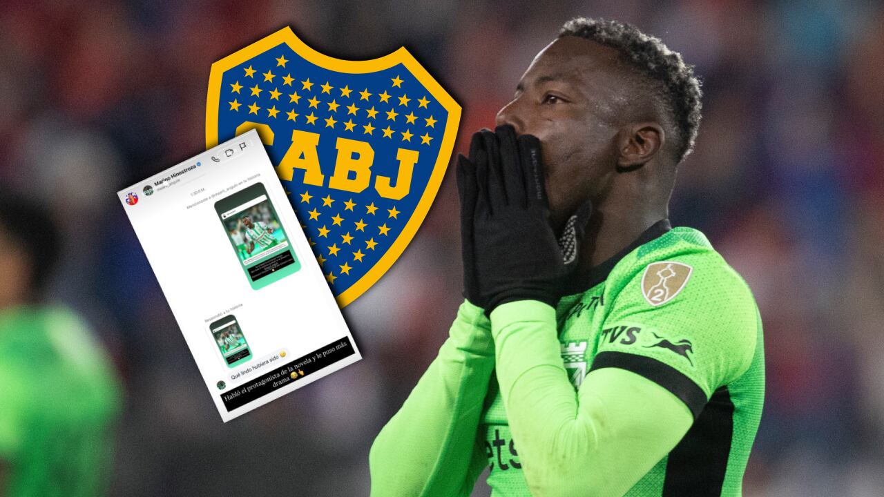 Marino Hinestroza reaccionó con tristeza a la caída del negocio con Boca Juniors.