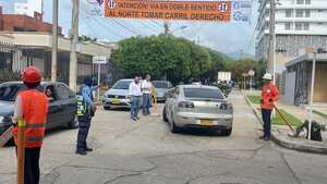 Cierres viales en Valledupar.