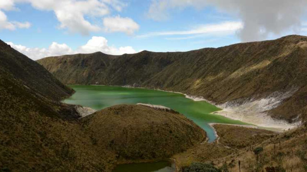 La Laguna verde, en Pasto.