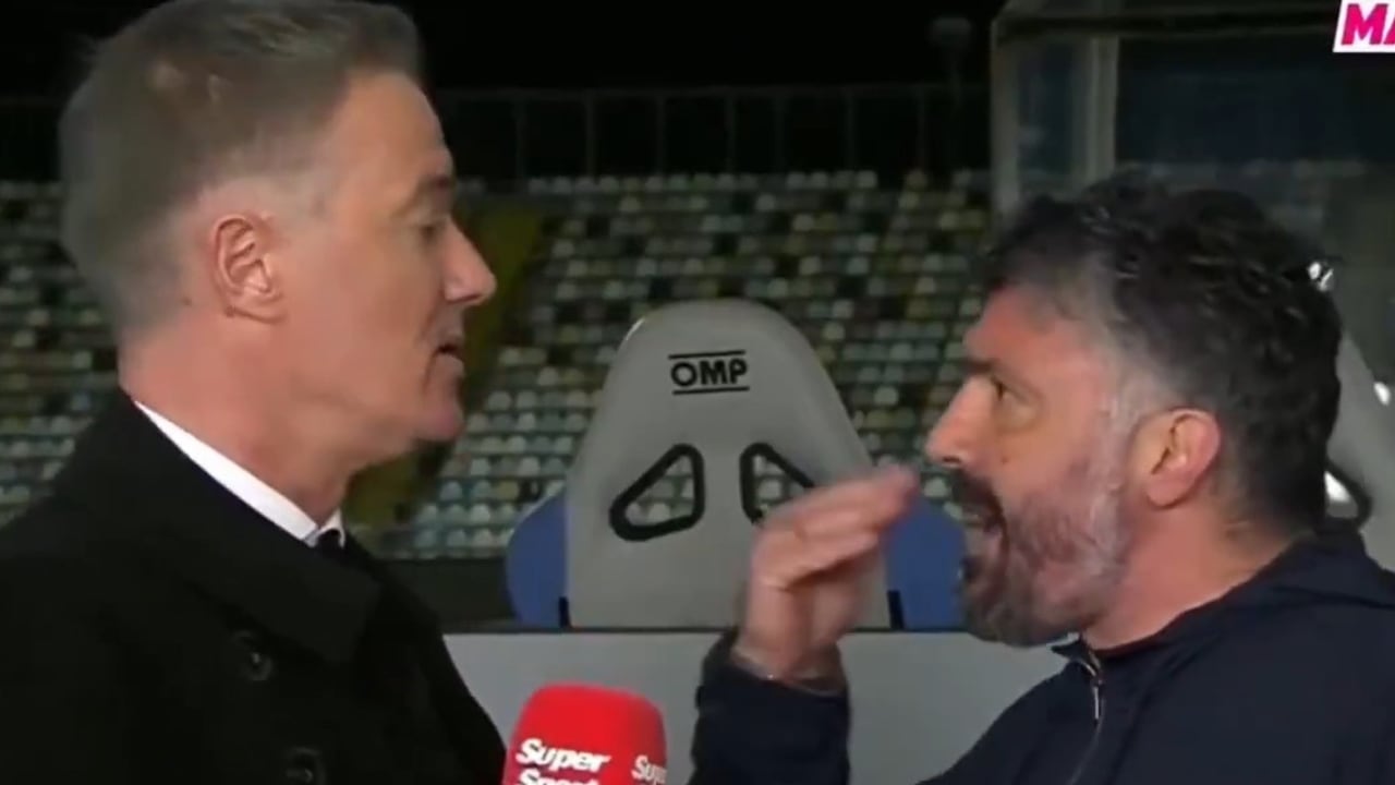 Rifirrafe entre Gattuso y un panelista croata quedó en video.