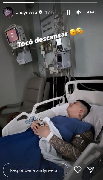 Andy Rivera se encuentra hospitalizado - agosto de 2023