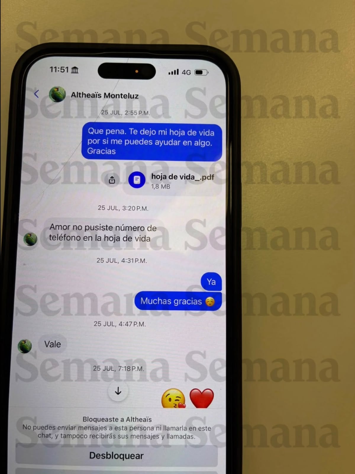 Chats Gustavo Petro y Deicy Jiménez