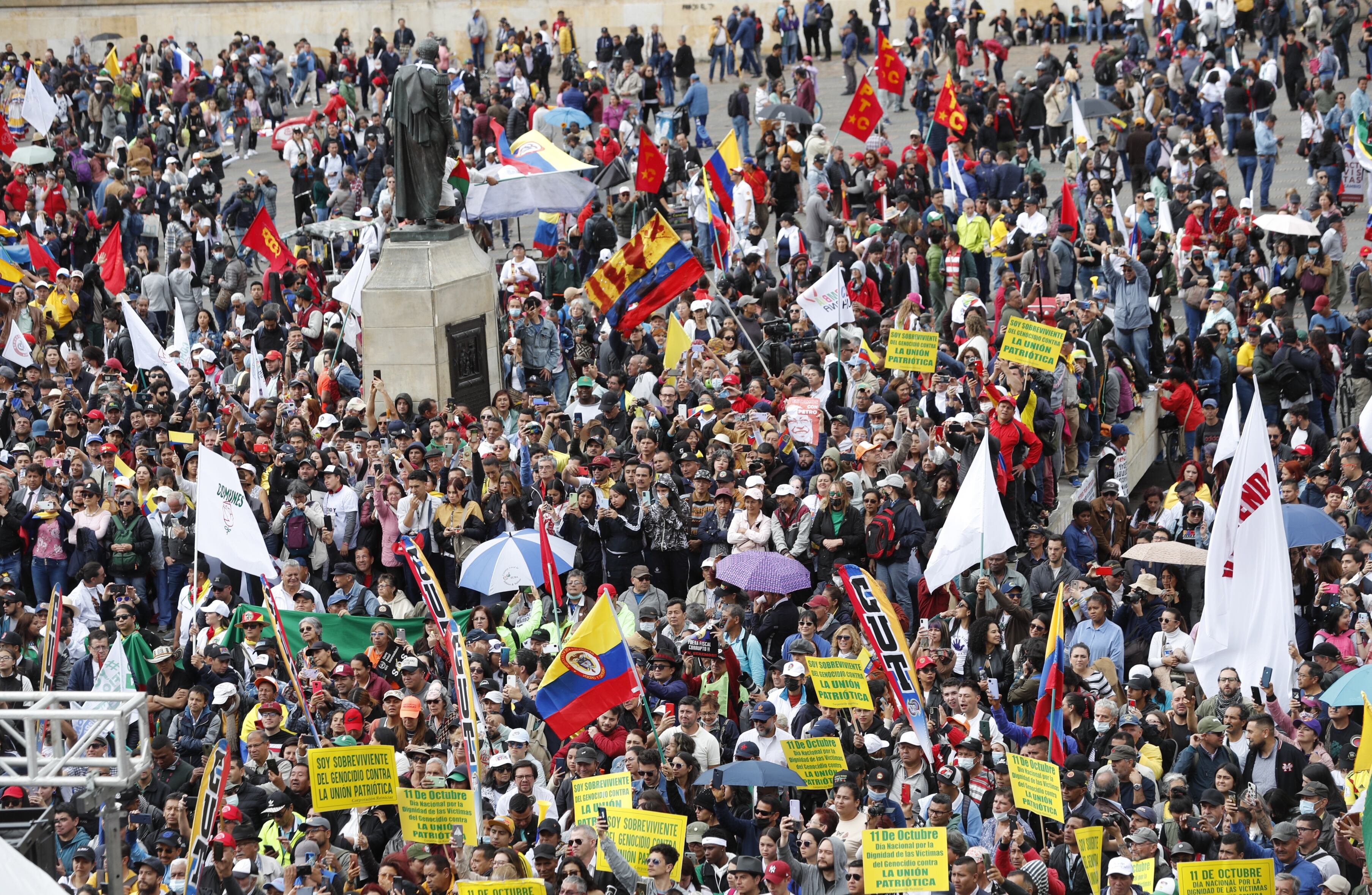 Marchas apoyo al Presidente Gustavo Petro y a las reformas