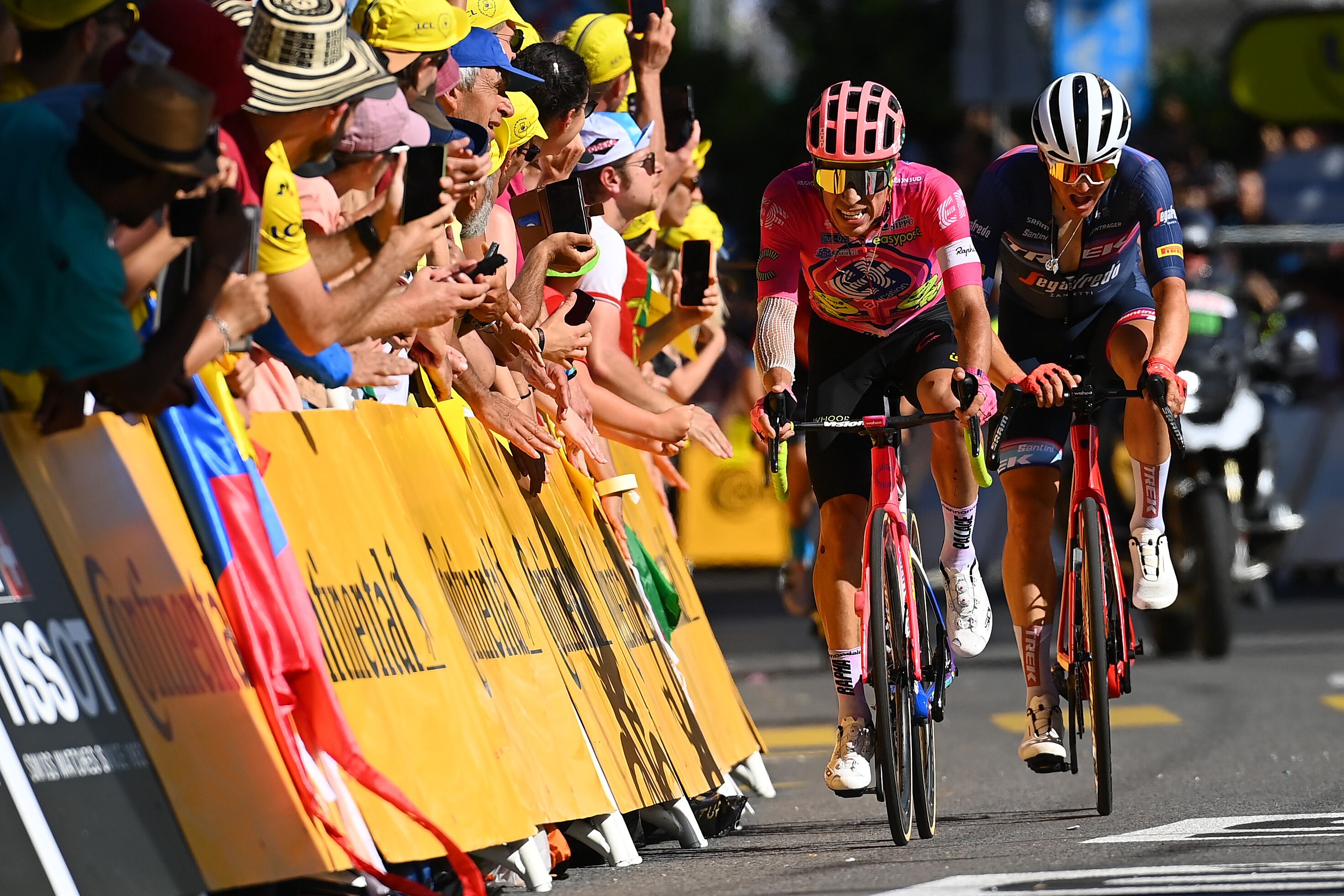 El colombiano volvió a ceder tiempo en la alta montaña.