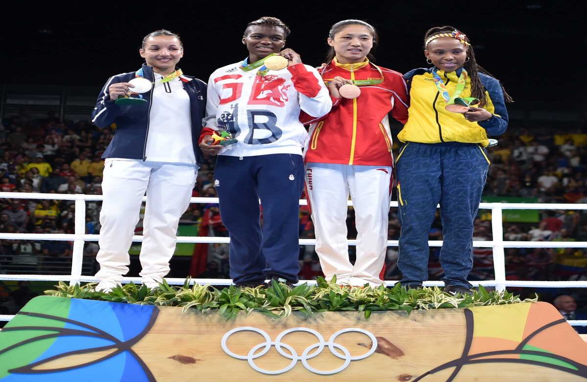 Es el primer podio del boxeo femenino colombiano en Olímpicos. Yuri Cortez/ AFP