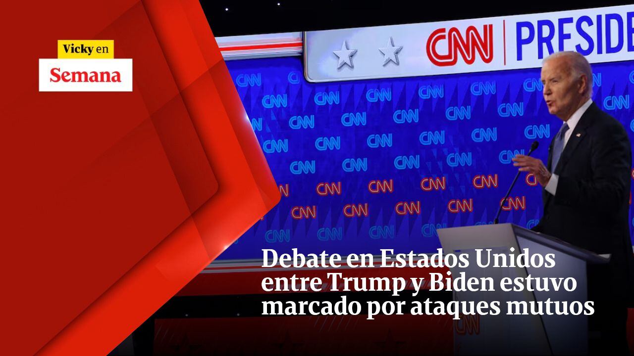 Debate en Estados Unidos entre Trump y Biden estuvo marcado por ataques mutuos