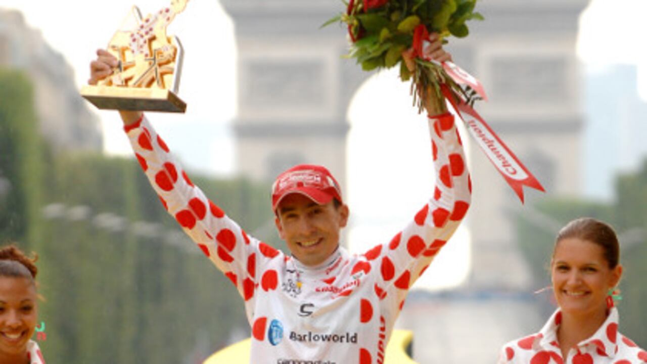 Mauricio Soler, ganador del Premio de Montaña del Tour de Francia en el 2007