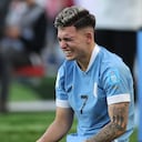 Anderson Duarte, figura de la Selección de Uruguay Sub-20, celebra tras vencer a Israel y clasificarse a la gran final.