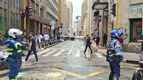 Manifestaciones afectan la movilidad en Bogotá.