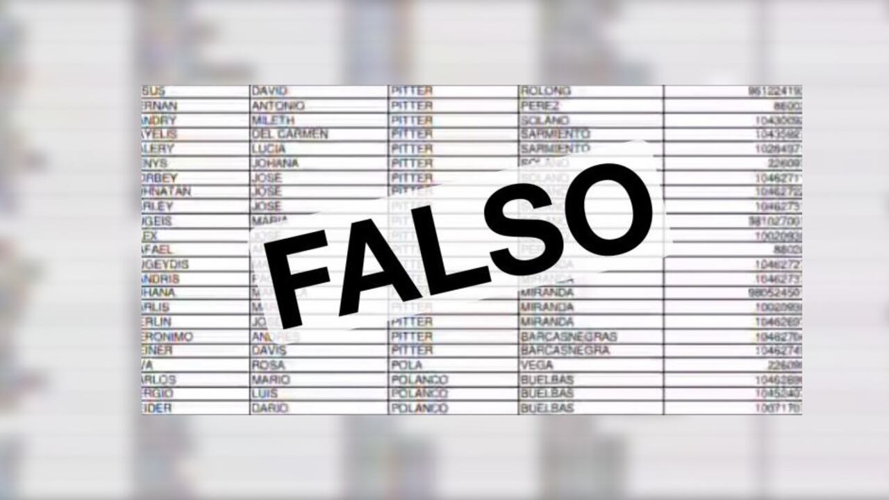 La foto que la Unidad para las Víctimas publicó para advertir sobre el video falso