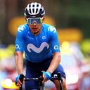 LE CREUSOT, FRANCE - JULY 02: Miguel Ángel López of Colombia and Movistar Team at arrival during the 108th Tour de France 2021, Stage 7 a 249,1km km stage from Vierzon to Le Creusot 369m / @LeTour / #TDF2021 / on July 02, 2021 in Le Creusot, France. (Photo by Tim de Waele/Getty Images)
