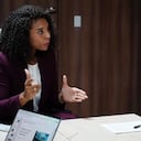 Gobernadora del Chocó, Nubia Carolina Córdoba, junto a Elsa Noguera, actual ministra de Transporte.