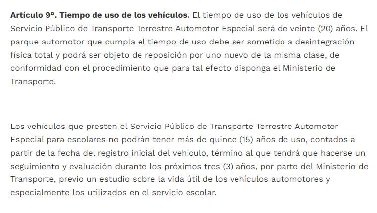 Artículo 9 del Decreto 348 de 2015