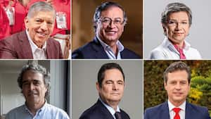 César Gaviria, Gustavo Petro, Claudia López, Sergio Fajardo, Germán Vargas y Juan Manuel Galán