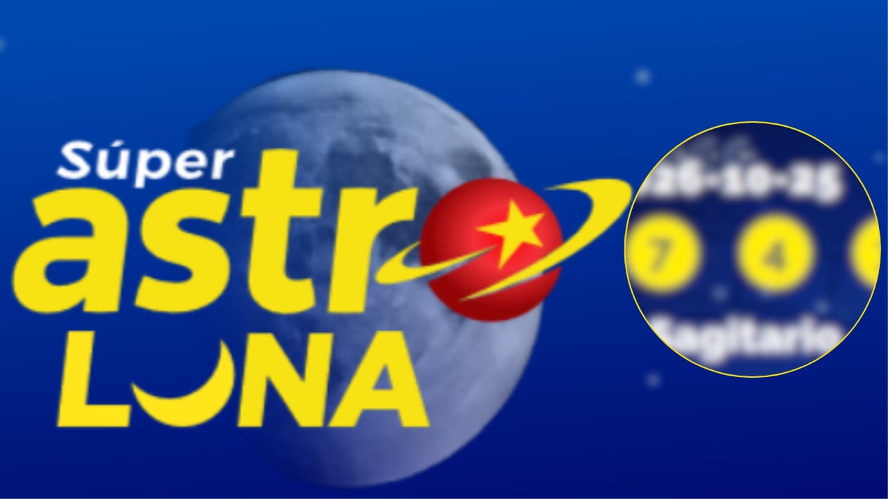Super Astro Luna: números y signo ganador del sorteo de este 25 de octubre de 2026.