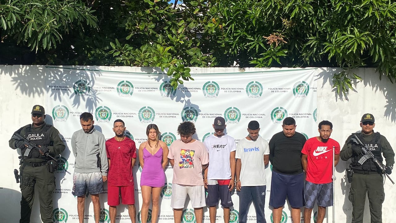 Operativo de la Policía de Barranquilla contra la extorsión.