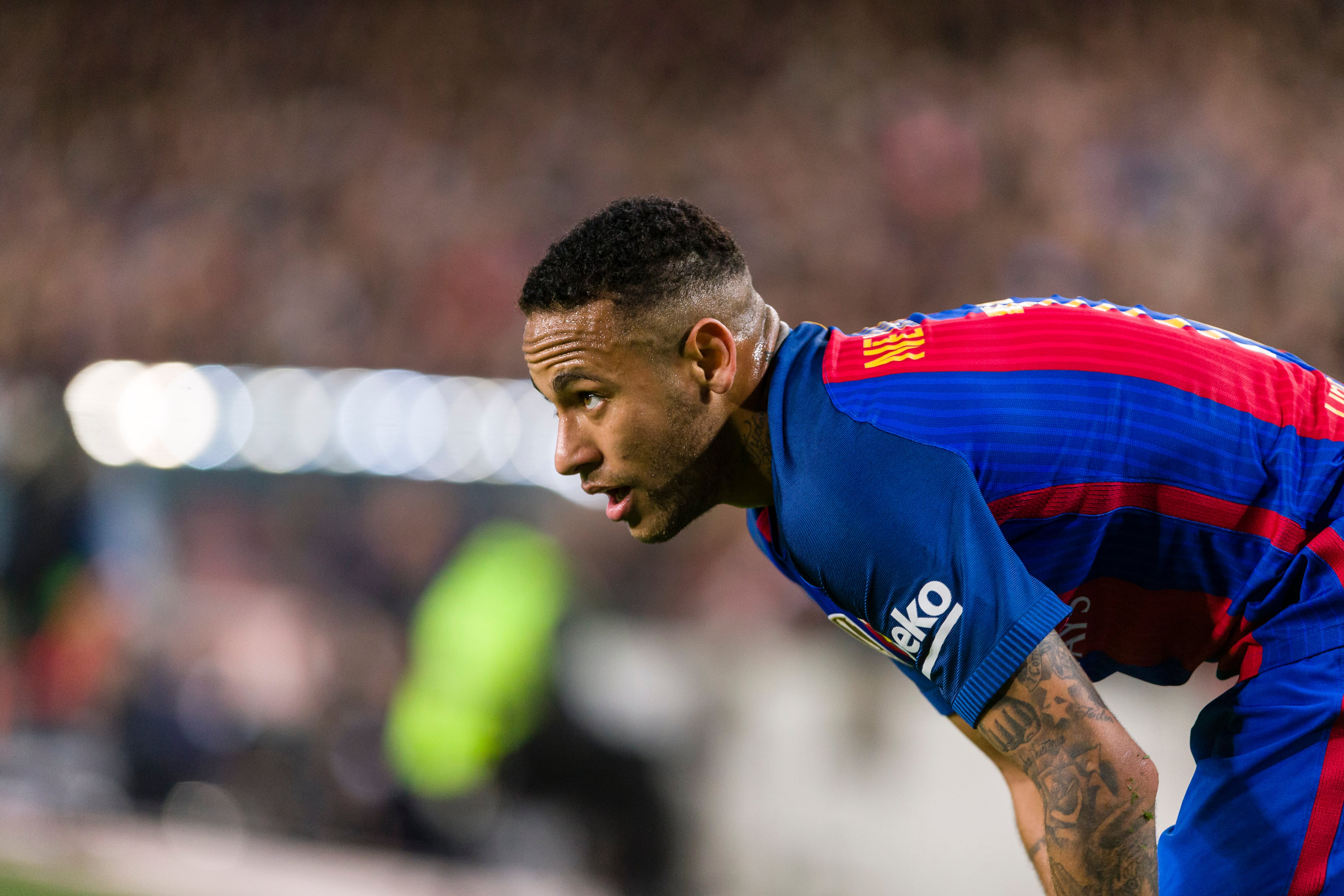 Neymar during the match between FC Barcelona vs Malaga CF, for the round 12 of the Liga Santander, played at Camp Nou Stadium on 19th November 2016 in Barcelona, Spain.
 -- (Photo by Urbanandsport/NurPhoto via Getty Images)