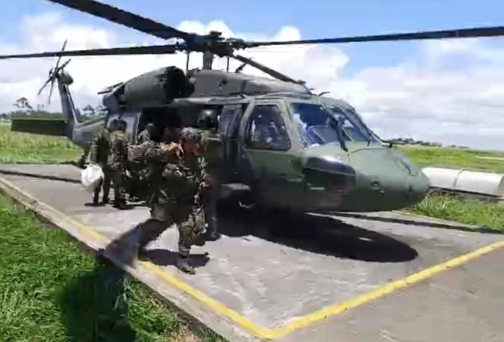 Tropas que participaron en la operación.