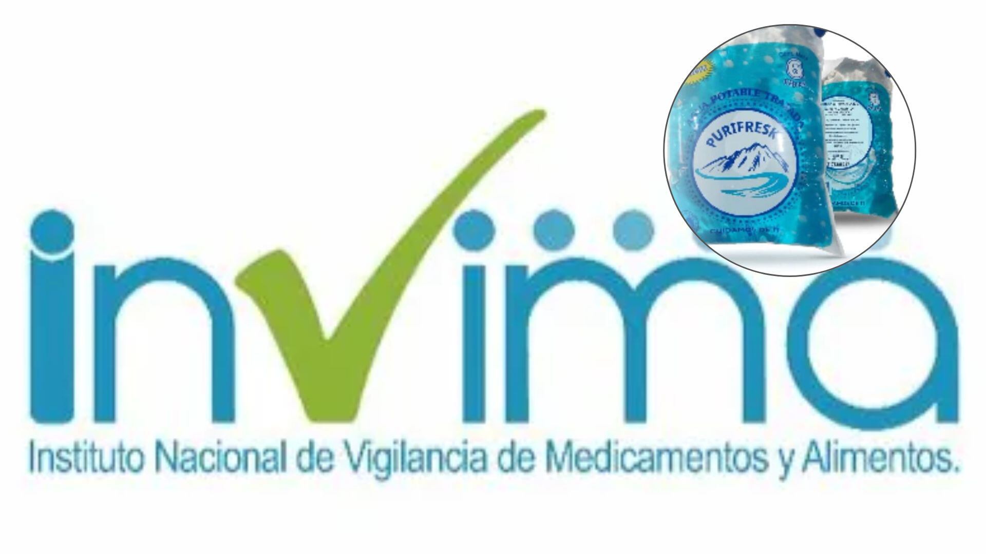 Invima emitió alerta sanitaria por la comercialización del agua “Purifresk” sin registro válido en Colombia.