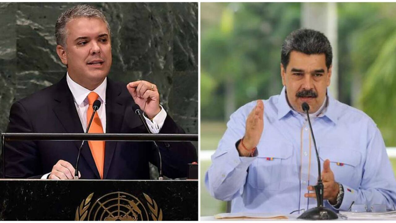 Iván Duque y Nicolás Maduro.