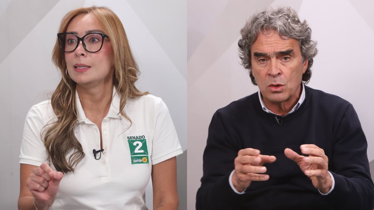 Katherine Miranda y Sergio Fajardo