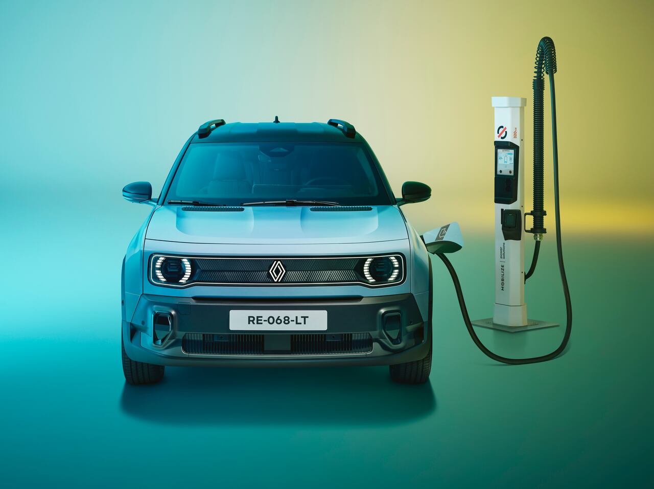 El nuevo Renault 4 fue presentado en el Salón del Automóvil de París.