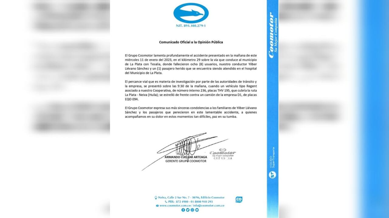 Afirman que las causas de la situación son materia de investigación