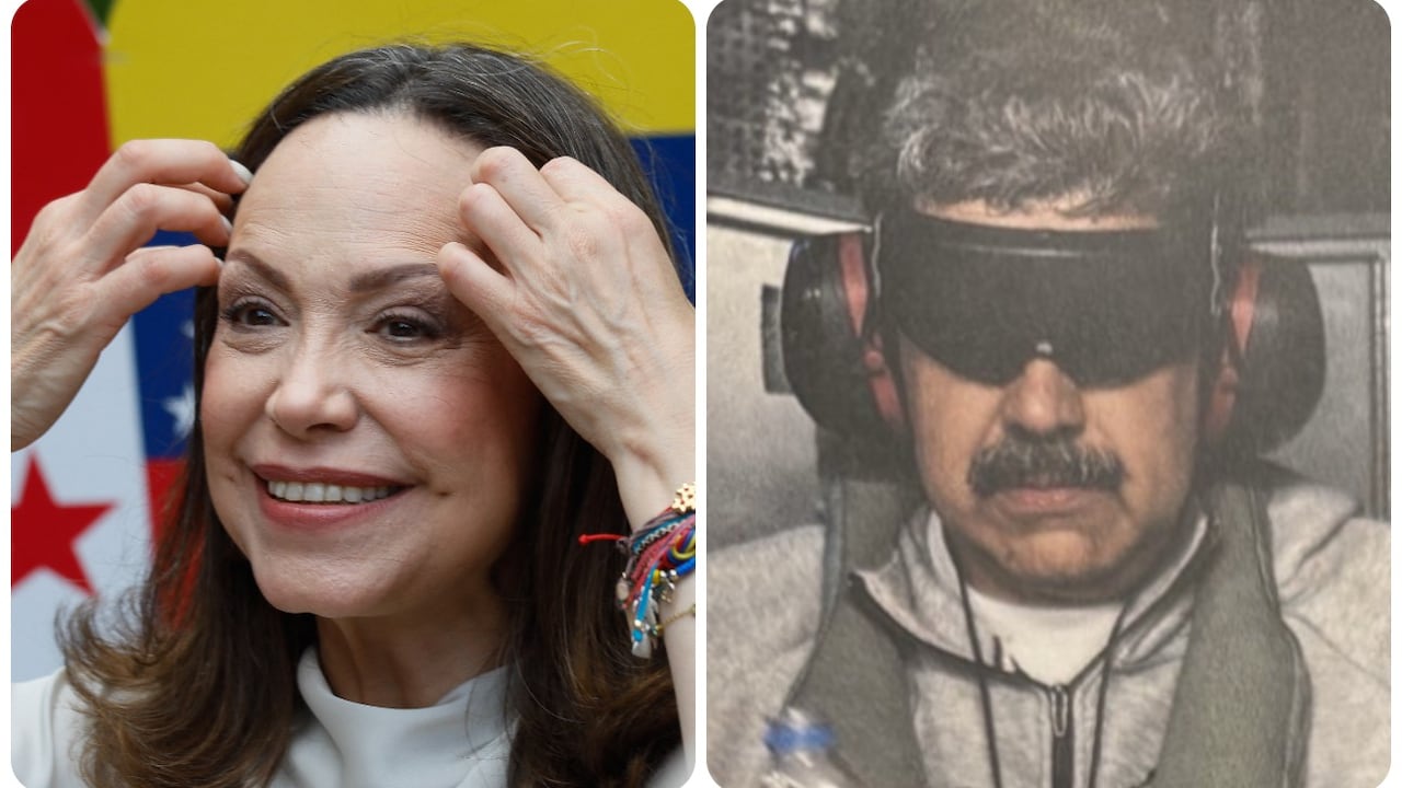 María Corina Machado y Nicolás Maduro