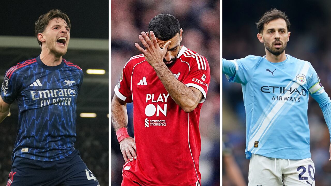 Arsenal, Manchester City y Liverpool pelean en la parte alta de la Premier League.
