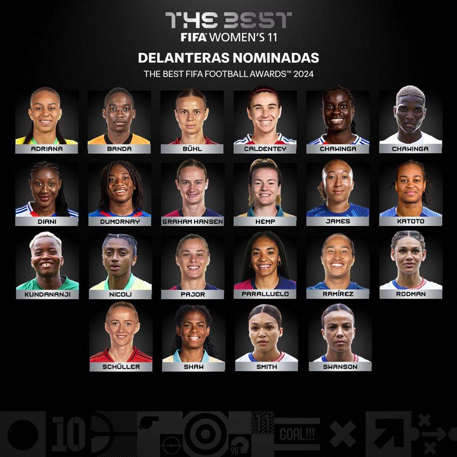 Mayra, nominada para el once ideal femenino del 2024.