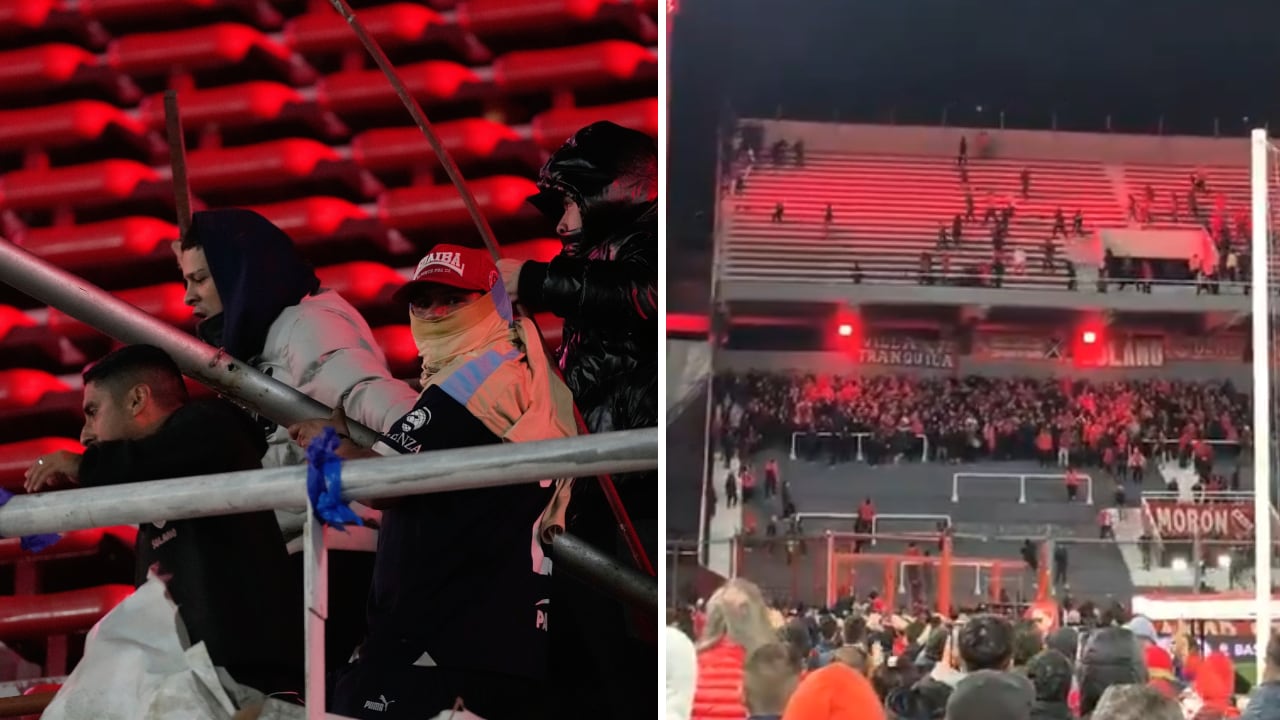 Impactantes imágenes en el partido de Copa Sudamericana entre Independiente y U de Chile