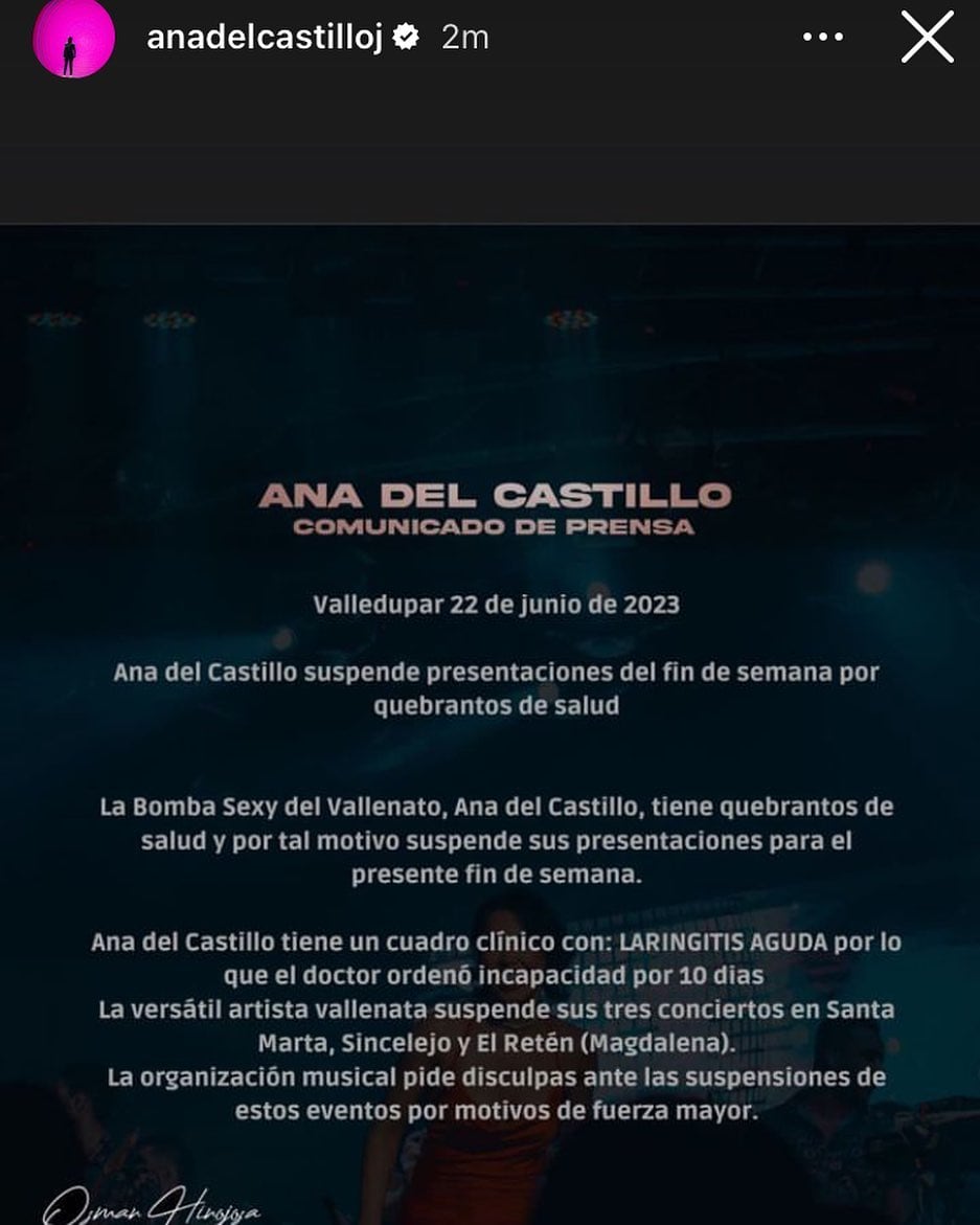 La cantante se pronunció a respecto.