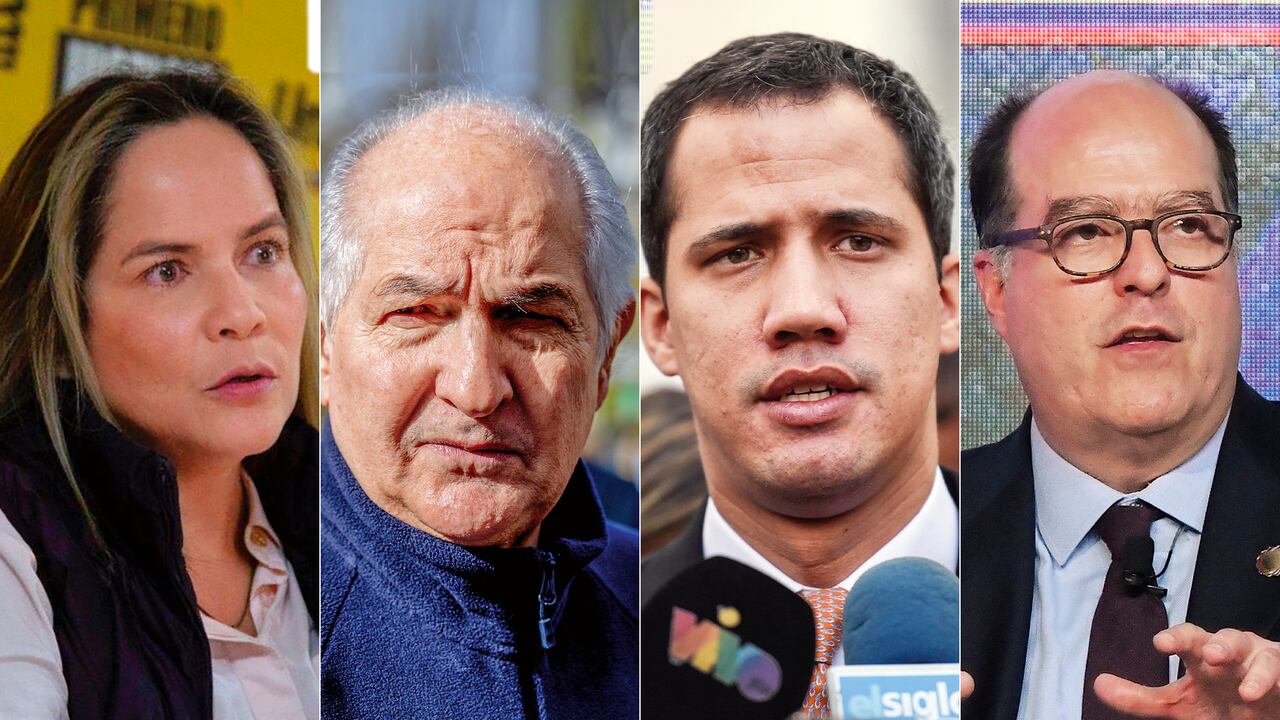 María Beatriz Martínez, Antonio Ledezma, Juan Guaidó y Julio Borges.
