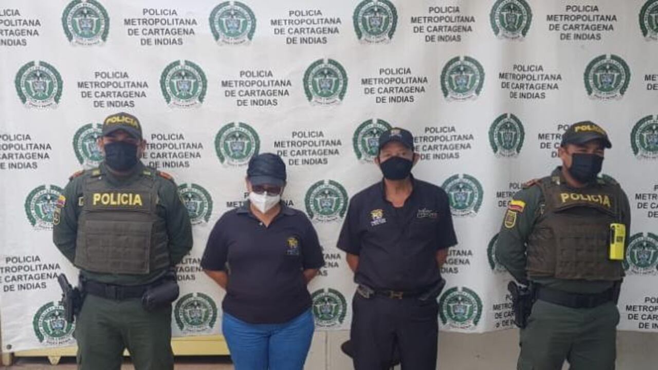 La pareja detenida en Cartagena por suplantación de autoridad