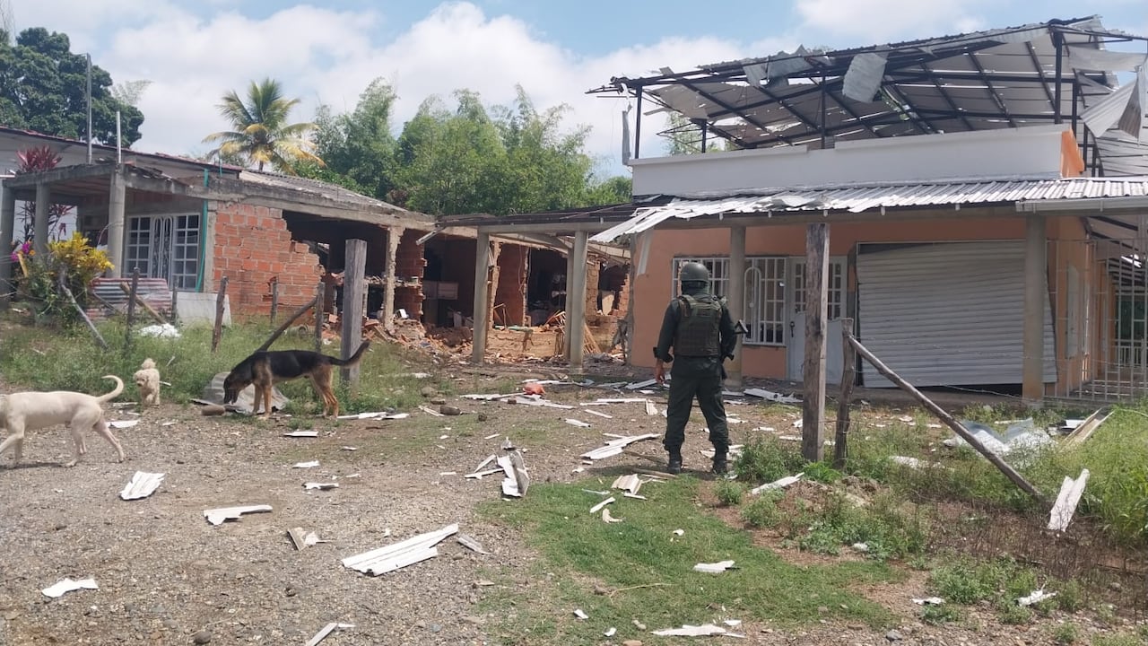 Ataque a la fuerza pública en Robles, Jamundí, jueves 9 de octubre de 2025.