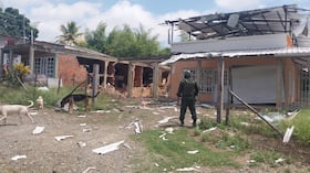 Ataque a la fuerza pública en Robles, Jamundí, jueves 9 de octubre de 2025.