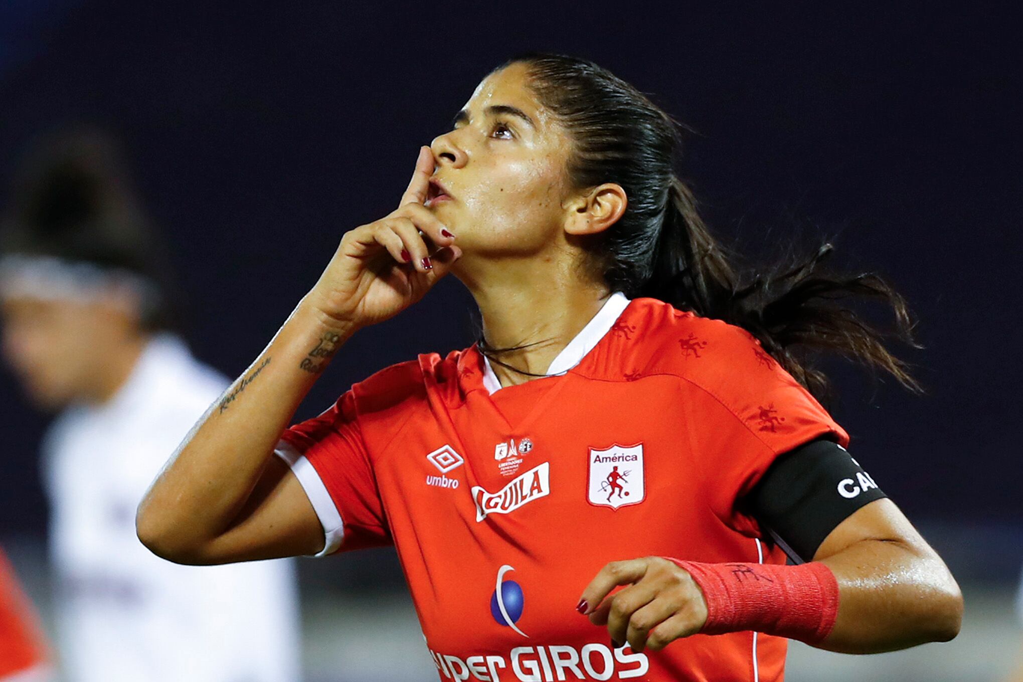 Catalina Usme, la capitana del América de Cali, fue elegida como la jugadora en la Copa Libertadores femenina.