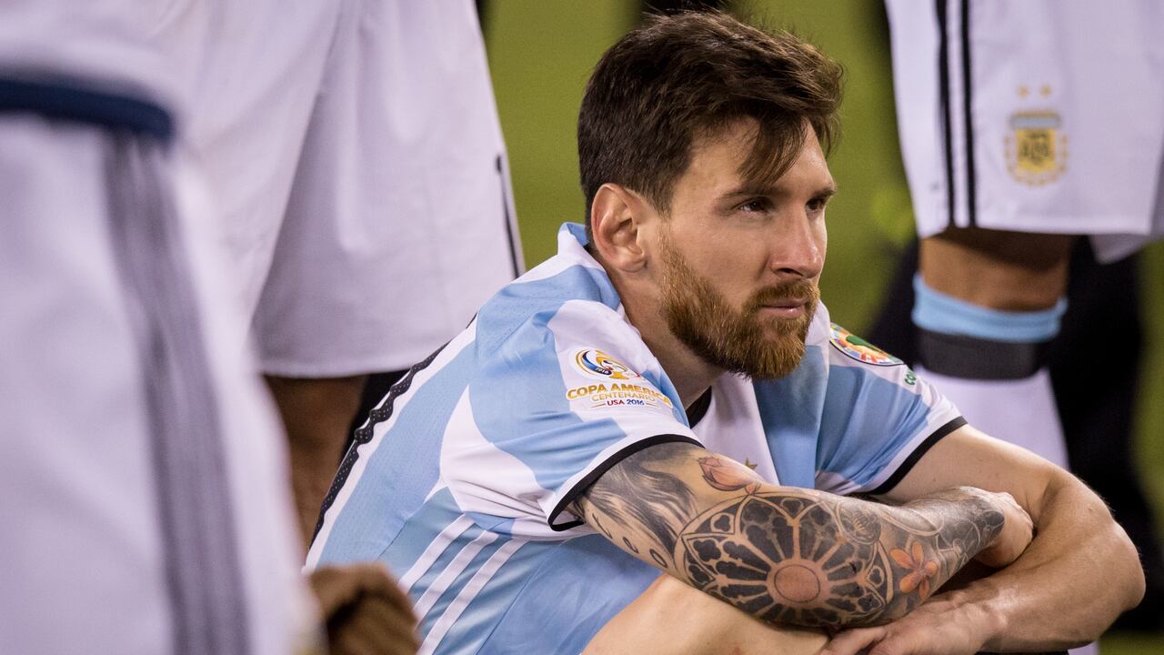 Lionel Messi en la Copa América 2016.