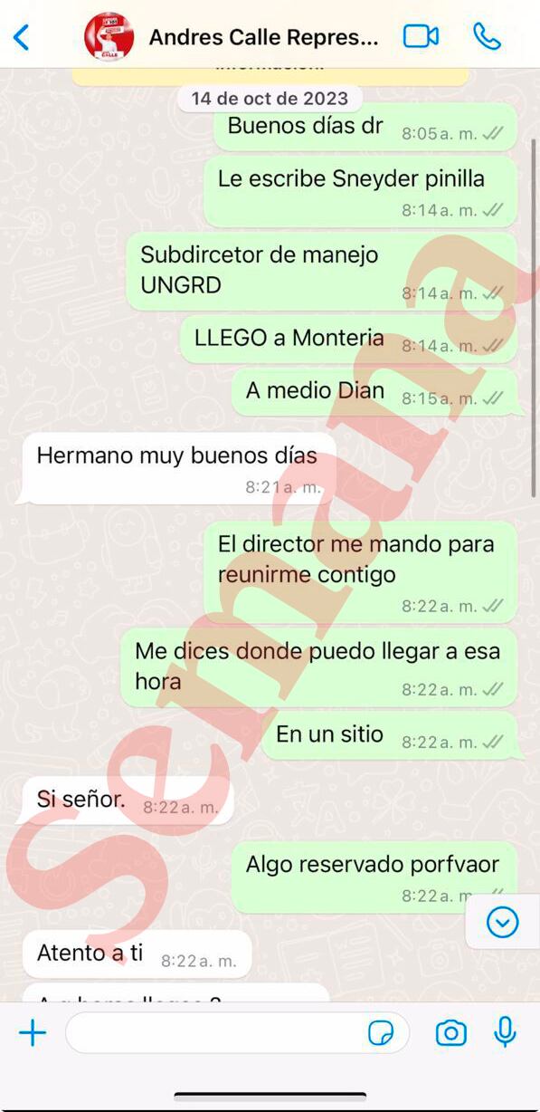 CONVERSACIONES ENTRE ANDRÉS CALLE Y SNEYDER PINILLA