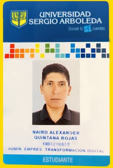 El colombiano entró a estudiar a la Sergio Arboleda