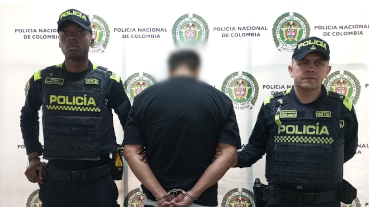 El capturado en el barrio Centro de Fontibón.