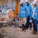 Obras de la Empresa de Acueducto y Alcantarillado de Bogotá.