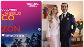 Ana Lucía Pineda, primera dama de Colombia y Abelardo De La Espriella, preisdente de Colombia.