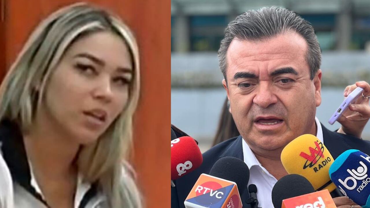 Day Vásquez y Olmedo López, director de la UNGRD.