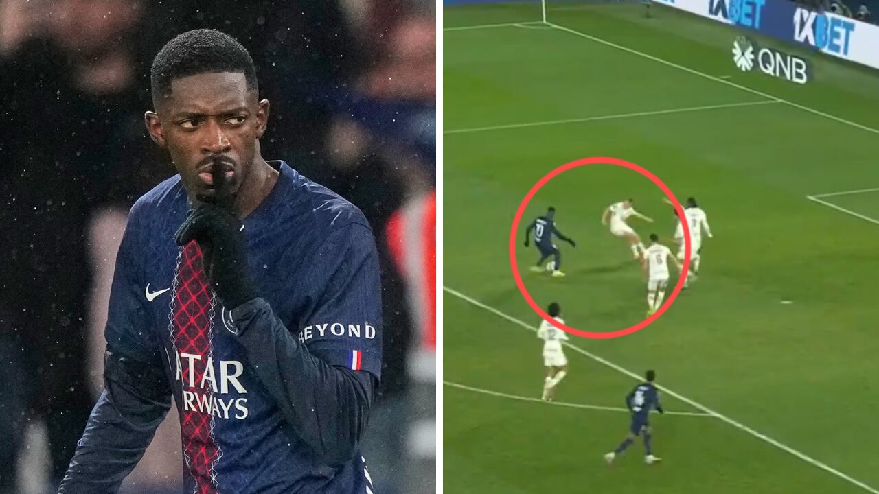 Golazo de Dembélé le da la vuelta al mundo.