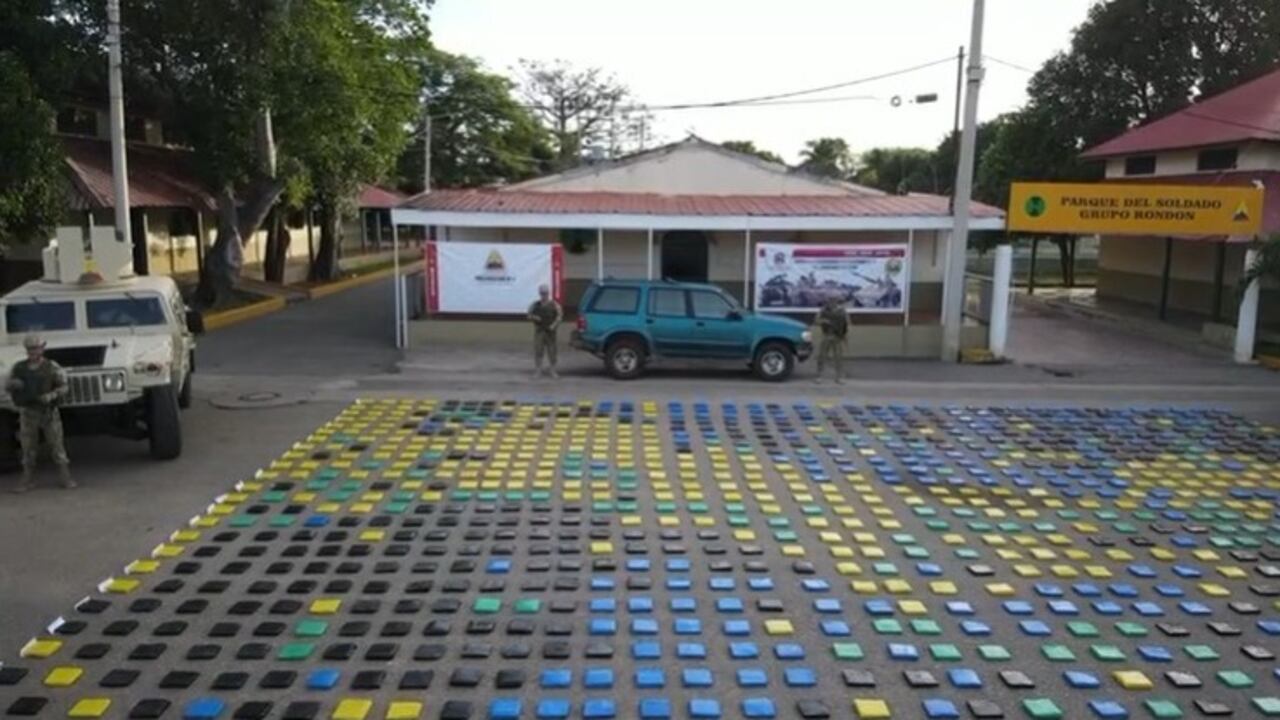 Droga decomisada en La Guajira.